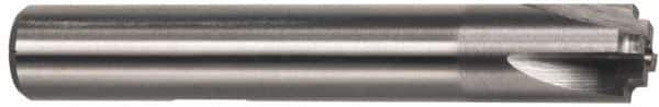 Interstate - 7/8" Radius, 2-1/2" Mill Diam, 4 Flute High Speed Steel Corner Rounding End Mill - Single End, Uncoated, 4-1/2" OAL, 3/4" Shank Diam - Exact Industrial Supply