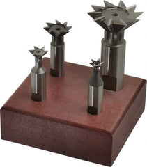 Value Collection - Dovetail Cutter Sets Included Angle: 45 Minimum Cutting Diameter (Inch): 3/8 - Exact Industrial Supply