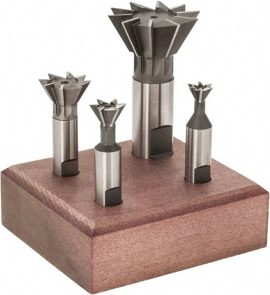 Value Collection - Dovetail Cutter Sets Included Angle: 60 Minimum Cutting Diameter (Inch): 3/8 - Exact Industrial Supply