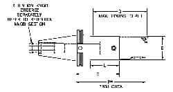 Parlec - PC7 Inside Modular Connection, Boring Head Taper Shank - Modular Connection Mount, 5.27 Inch Projection, 3.54 Inch Nose Diameter - Exact Industrial Supply