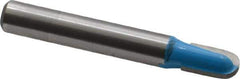 ROMAN CARBIDE - 1/4" Cut Diam, 3/8" Length of Cut, 2 Flute, Core Box, Edge Profile Router Bit - Carbide-Tipped, 1/4" Shank Diam, 1-1/4" Shank Length, 1-3/4" OAL, Uncoated - Exact Industrial Supply