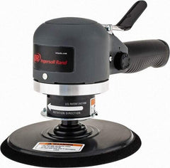 Ingersoll-Rand - 12,000 OPM, 16.98 CFM Air Consumption, Palm Air Orbital Sander - Round Pad, 1/4 NPT Inlet - Exact Industrial Supply