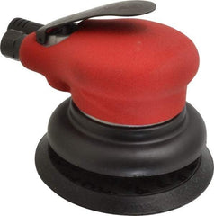 Ingersoll-Rand - 10,000 OPM, 18.5 CFM Air Consumption, Palm Air Orbital Sander - Round Pad, 1/4 NPT Inlet - Exact Industrial Supply