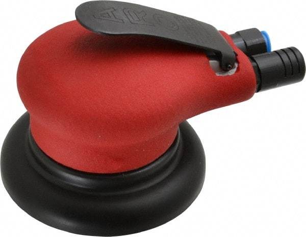 Ingersoll-Rand - 10,000 OPM, 18.5 CFM Air Consumption, Palm Air Orbital Sander - Round Pad, 1/4 NPT Inlet - Exact Industrial Supply