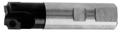 Cutting Tool Technologies - 0.09 to 0.09 Inch Cutting Radius, 3/4 Inch Cutter Diameter, 1 Style CV 12 Insert, 3/4 Inch Shank Diameter, Indexable Concave Radius Cutter - 4 Inch Overall Length, Through Coolant - Exact Industrial Supply