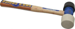 Vaughan Bushnell - 1-1/2 Lb Head Rubber Mallet - 14" OAL, Wood Handle - Exact Industrial Supply