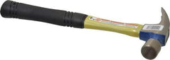 Vaughan Bushnell - 1 Lb Head, Straight Ripping Hammer - 13" OAL, Fiberglass Handle with Grip - Exact Industrial Supply