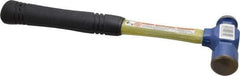 Vaughan Bushnell - 1 Lb Head Ball Pein Hammer - Fiberglass Handle, 12" OAL, Fiberglass with Cushion Grip - Exact Industrial Supply