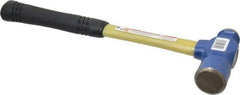 Vaughan Bushnell - 2 Lb Head Ball Pein Hammer - Fiberglass Handle, 15" OAL, Fiberglass with Cushion Grip - Exact Industrial Supply