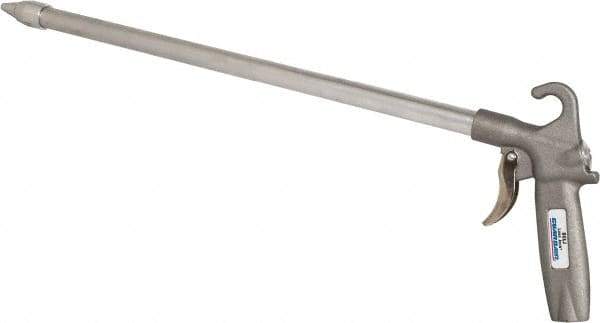 Guardair - 120 Max psi Whisper Jet Pistol Grip Blow Gun - 1/4 NPT, 18" Tube Length, Aluminum - Exact Industrial Supply