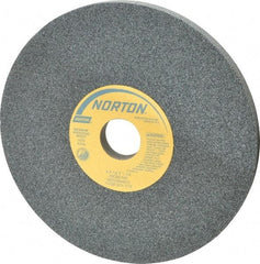 Norton - 8" Diam x 1-1/4" Hole x 1/2" Thick, I Hardness, 60 Grit Surface Grinding Wheel - Silicon Carbide, Type 1, Medium Grade, 3,600 Max RPM, Vitrified Bond, No Recess - Exact Industrial Supply