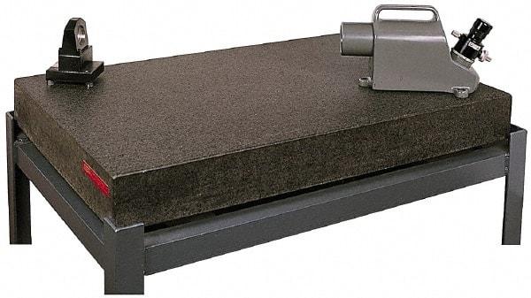 SPI - 18" Long x 12" Wide x 3" Thick, Granite Inspection Surface Plate - B Toolroom Grade, 0.0001" Unilateral Tolerance, Includes NIST Traceability Certificate - Exact Industrial Supply