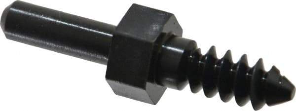 Value Collection - 3/16" Hole, Wheel Mandrel - 1-3/4" OAL, 1" Max Wheel Width, 1/4" Shank Diam - Exact Industrial Supply