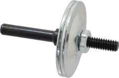 Made in USA - 1/4" Hole, Wheel Mandrel - 5/8" Max Wheel Width, 1/4" Shank Diam, 2-1/2" OAL - Exact Industrial Supply