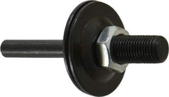 Value Collection - 3/8" Hole, Nut Lock Wheel Mandrel - 2-1/2" OAL, 3/8" Max Wheel Width, 1/4" Shank Diam - Exact Industrial Supply