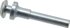 Value Collection - 1/4" Hole, Wheel Mandrel - 2-1/8" OAL, 3/8" Max Wheel Width, 1/4" Shank Diam - Exact Industrial Supply