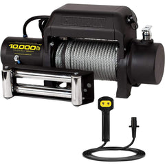 Automotive Winches; Winch Type: Utility; Winch Gear Type: Planetary; Winch Gear Ratio: 216:1; Cable Length (Feet): 85.000; Pull Capacity: 10000 lb; Cable Length: 85.000; Cable Diameter: .375 in; Overall Length: 21.90; Overall Depth: 10.5 in; Overall Heigh