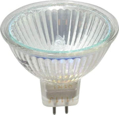 Value Collection - 50 Watt, 12 Volt, Halogen Miniature & Specialty MR16 Lamp - 2 Pin Base, 50 to 749 Equivalent Range, Warm (1,000 to 3,000), 1-7/8" OAL - Exact Industrial Supply