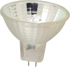 Value Collection - 410 Watt, 82 Volt, Halogen Miniature & Specialty MR16 Lamp - 2 Pin Base, 50 to 749 Equivalent Range, Neutral (3,000 to 3,699), 1-5/8" OAL - Exact Industrial Supply