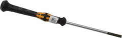 Wera - Electronic/Electrostatic Slotted Screwdriver - Round Shank, Ergonomic Handle - Exact Industrial Supply