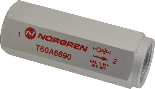 Norgren - 3/4" NPT Low Flow Air Fuse - 0 to 232 psi, Shutoff Valve & Aluminum Material - Exact Industrial Supply