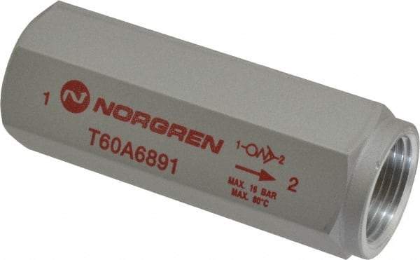 Norgren - 3/4" NPT High Flow Air Fuse - 0 to 232 psi, Shutoff Valve & Aluminum Material - Exact Industrial Supply