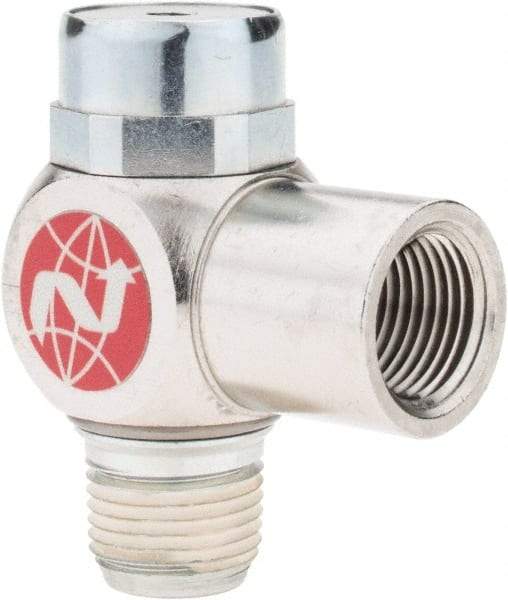 Norgren - 3/8" NPTF x 3/8" NPTF Pilot Operated Check Valve - 15 to 150 psi & Brass Material - Exact Industrial Supply