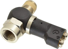 Norgren - 5/32" Tube x 1/4" NPTF Pressure Sensor Fitting Valve - 0 to 145 psi & Brass Material - Exact Industrial Supply