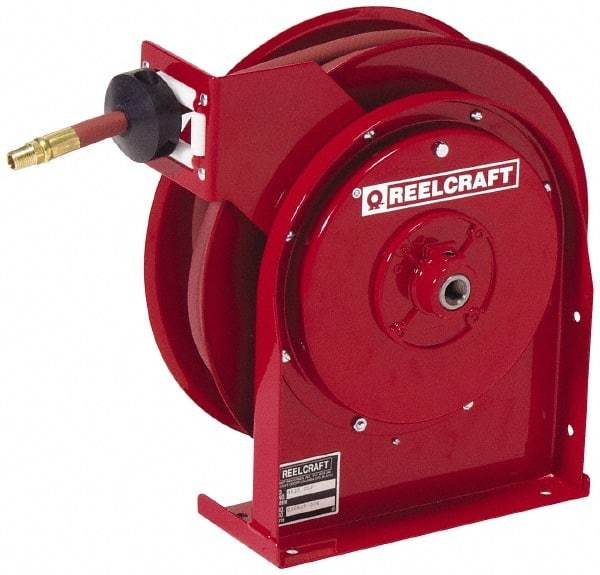 Reelcraft - 50' Spring Retractable Hose Reel - 300 psi, Hose Included - Exact Industrial Supply