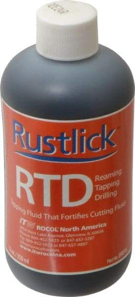 Rustlick - Rustlick RTD, 12 oz Bottle Cutting & Tapping Fluid - Water Soluble, For Cutting - Exact Industrial Supply