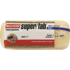 Wooster Brush - 3/4" Nap, 7" Wide Paint Roller - Semi-Rough to Rough Texture, Synthetic Knit - Exact Industrial Supply