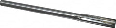 Made in USA - 0.498" Carbide-Tipped 6 Flute Dowel Pin Chucking Reamer - Exact Industrial Supply