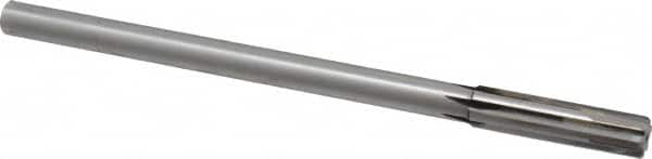 Made in USA - 0.4995" Carbide-Tipped 6 Flute Dowel Pin Chucking Reamer - Exact Industrial Supply