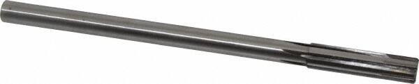 Made in USA - 1/2" Carbide-Tipped 6 Flute Chucking Reamer - Straight Flute, 7/16" Straight Shank, 2" Flute Length, 8" OAL - Exact Industrial Supply