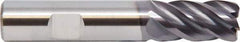 M.A. Ford - 1", 5 Flute, Solid Carbide, 0.03" Corner Radius End Mill - 4" OAL, 1-1/2" LOC - Exact Industrial Supply