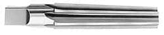 Interstate - 2.112" Small End, 2.555" Large End, 2" Tapered Shank, 8-1/2" Flute, 6MT Morse Taper Reamer - Exact Industrial Supply