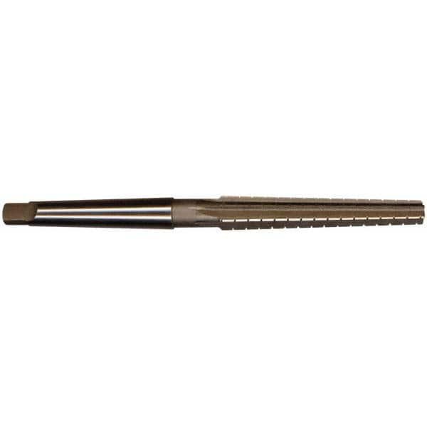 Interstate - 0.3674" Small End, 0.517" Large End, 7/16" Tapered Shank, 3" Flute, 1MT Morse Taper Reamer - Exact Industrial Supply