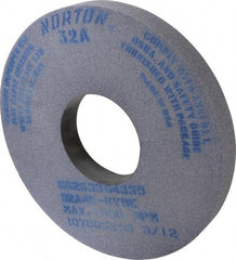 Norton - 14" Diam x 5" Hole x 1-1/2" Thick, K Hardness, 46 Grit Surface Grinding Wheel - Aluminum Oxide, Type 1, Coarse Grade, 1,800 Max RPM, Vitrified Bond, No Recess - Exact Industrial Supply