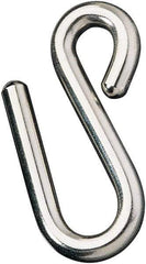 Ronstan - 15/32" Opening, 316 Stainless Steel Electropolished S-Hook - 1,320 Lb Capacity, 7/16" ID, 5/16" Wire, 3" OAL - Exact Industrial Supply