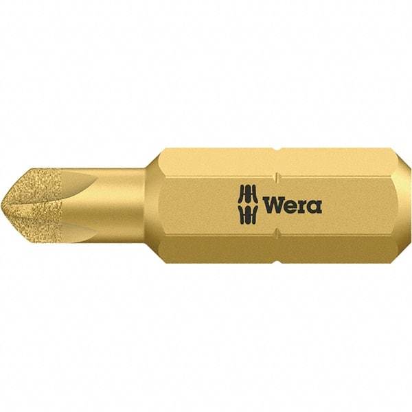 Wera - 1/4" Drive, #4 Torq-Set Screwdriver Bit - 1" OAL - Exact Industrial Supply