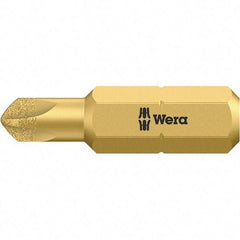 Wera - 1/4" Drive, #4 Torq-Set Screwdriver Bit - 1" OAL - Exact Industrial Supply