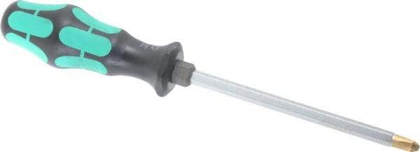 Wera - #3, 10-1/4" OAL, Standard Phillips Screwdriver - 6" Blade Length, Hexagon Shank, Ergonomic Handle - Exact Industrial Supply