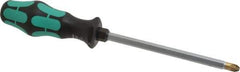Wera - 6" Blade Length Posidrive Screwdriver - 10-1/2" OAL - Exact Industrial Supply