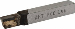 Made in USA - 7/16 x 7/16" Shank, Square Shoulder Turning Single Point Tool Bit - AR-7, Grade K68 - Exact Industrial Supply