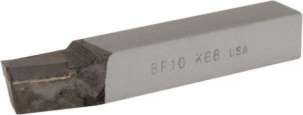 Made in USA - 5/8 x 5/8" Shank, Lead Angle Turning Single Point Tool Bit - BR-10, Grade K68 - Exact Industrial Supply