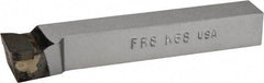 Made in USA - 1/2 x 1/2" Shank, Offset End Cutting Single Point Tool Bit - FR-8, Grade K68 - Exact Industrial Supply