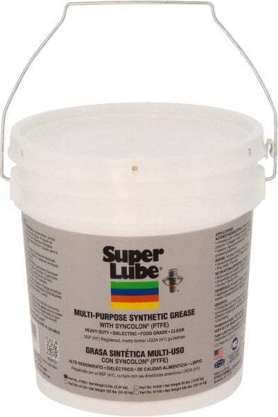Synco Chemical - 5 Lb Pail Synthetic General Purpose Grease - Translucent White, Food Grade, 450°F Max Temp, NLGIG 2, - Exact Industrial Supply