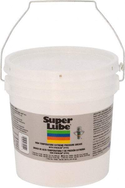 Synco Chemical - 5 Lb Pail Synthetic Extreme Pressure Grease - Translucent White, Extreme Pressure, Food Grade & High Temperature, 475°F Max Temp, NLGIG 2, - Exact Industrial Supply