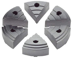 Value Collection - 2.16" Chuck Capacity, JF Attachment, Round Soft Lathe Chuck Jaw - 6 Jaws, Steel - Exact Industrial Supply