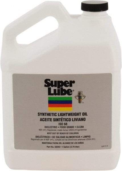 Synco Chemical - 1 Gal Bottle Synthetic Multi-Purpose Oil - -40500°F, SAE 80W, ISO 68, 350 SUS at 40°C, Food Grade - Exact Industrial Supply